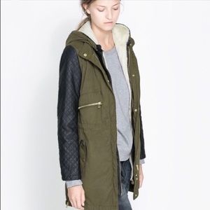 Zara Jackets & Coats - Zara Convertible Fur-lined Coat Zara Jackets & Coats - Zara Convertible Fur-lined Coat